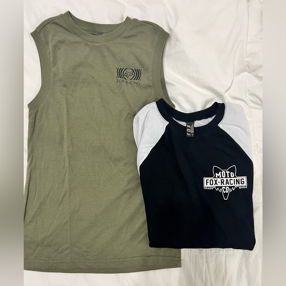 FOX bundle. Muscle tee & long sleeve Fox racing.